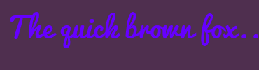 Image with Font Color 6600FF and Background Color 4F2F4F